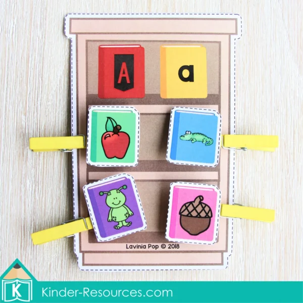 Community Helpers Printable Center Activities for Preschool. Library Books Beginning Sounds A