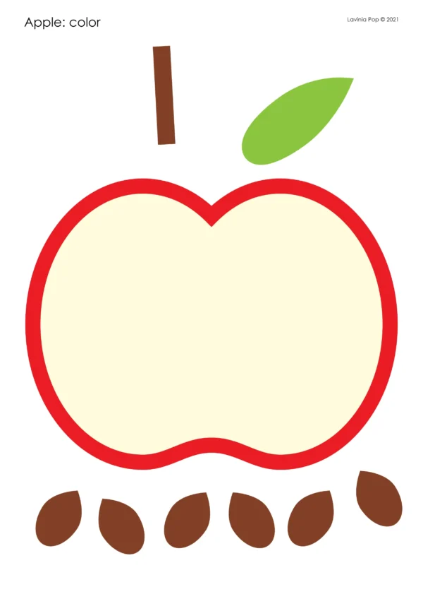 Apple Printable Craft Activity | Craftivity for Literacy, Math, Science