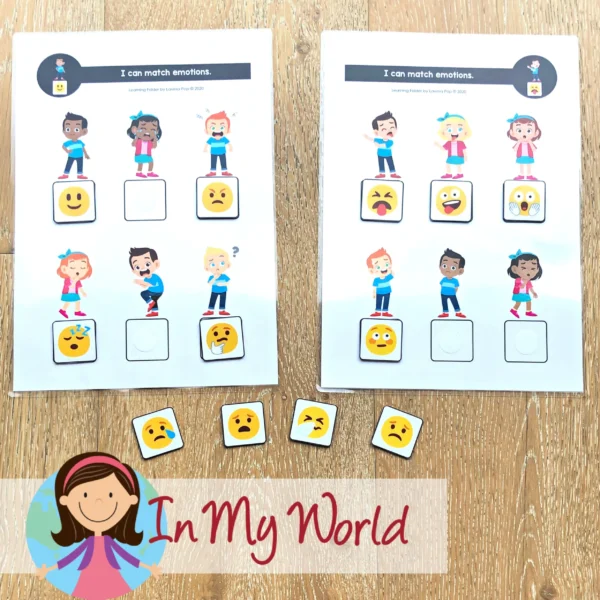 Learning Folder Toddler Binder Busy Book | Matching Emotions