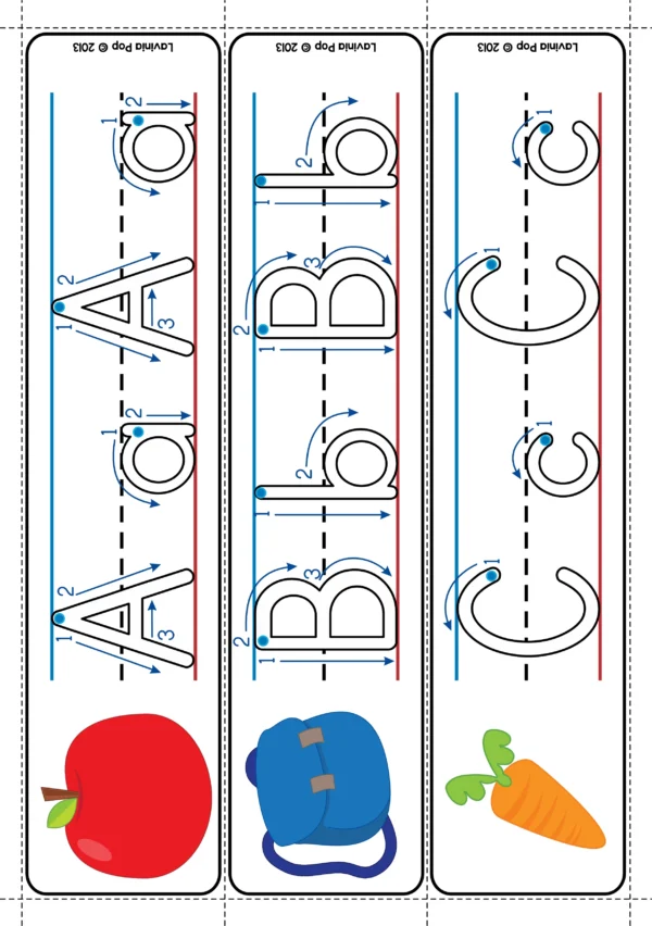 Alphabet Tracing Cards with Correct Formation | Upper and Lower Case Letters