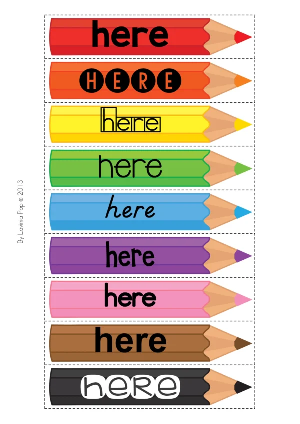 Sight Word Sorting Activity | Colored Pencils