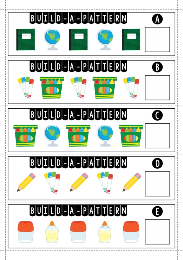 Build a Pattern School Theme | AB, ABB, AAB, AABB