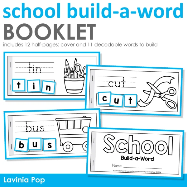 School Build A Word Booklet | Decodable Words