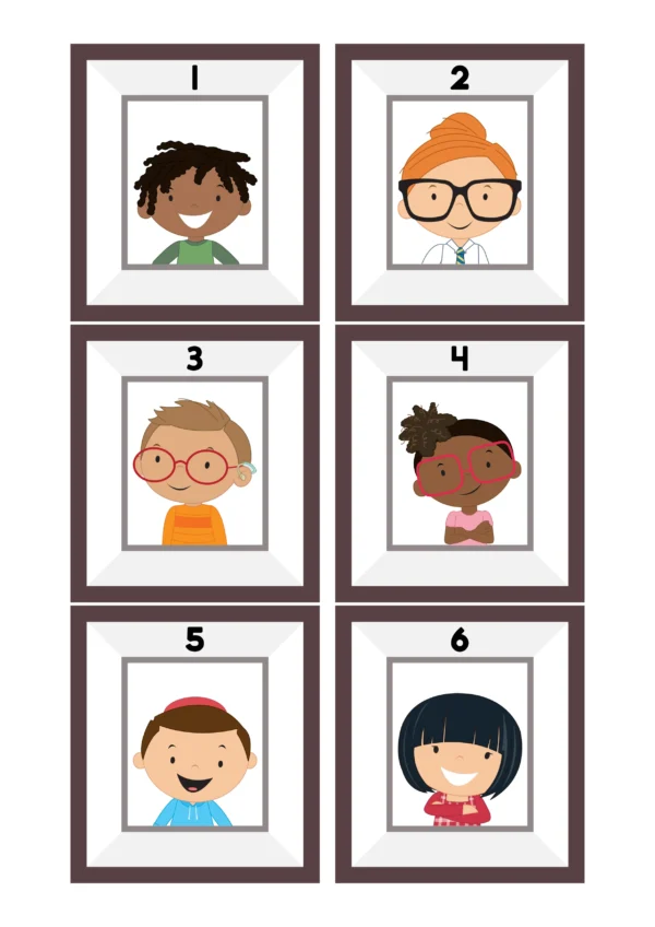 Counting Activity: Ethnic Children | Numbers 1-10 Printable Activity for Preschool and Kindergarten