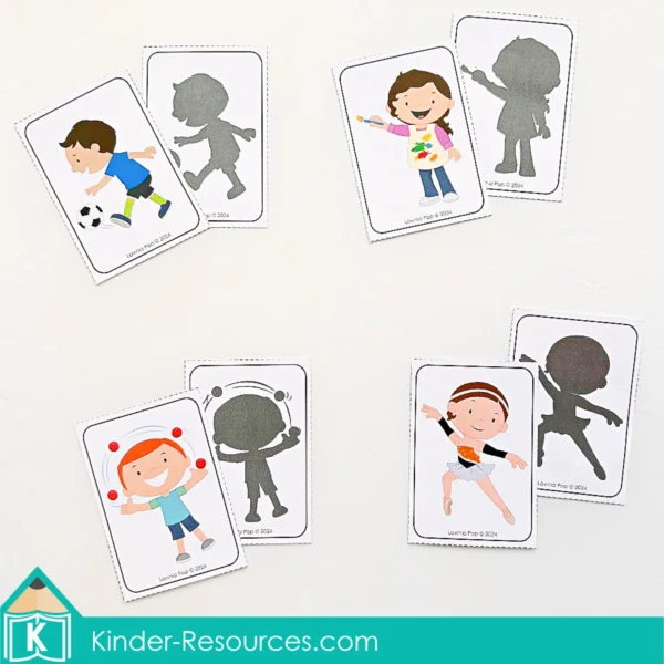 Kids Activities Shadow Matching Game | Printable Activity