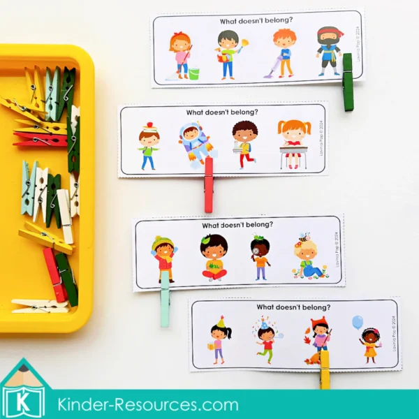 All About Me Sorting & Sequencing Printable Activities for Preschool and Kindergarten