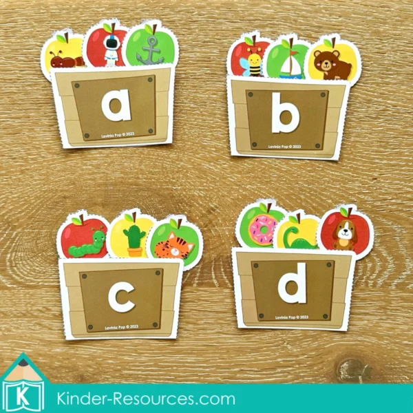 Beginning Sounds Activity | Apples to Crate