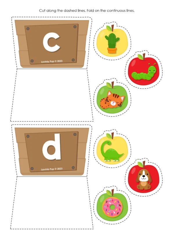 Beginning Sounds Activity | Apples to Crate