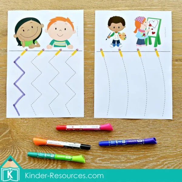 Back to School Preschool Pre-Writing Skills Center Activities