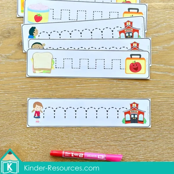 Back to School Preschool Pre-Writing Skills Center Activities