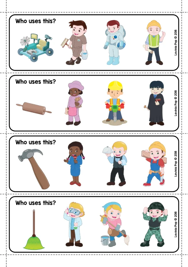 Community Helper Activity Who Uses This? | Tools and Items