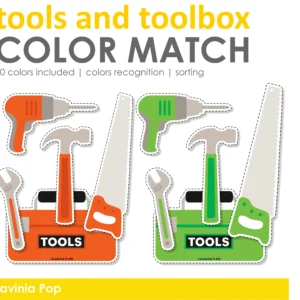 Toolbox and Tools Color Matching Activity | Community Helpers