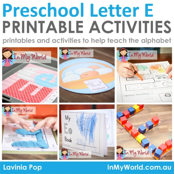 FREE Preschool Letter E Printable Worksheets and Activities