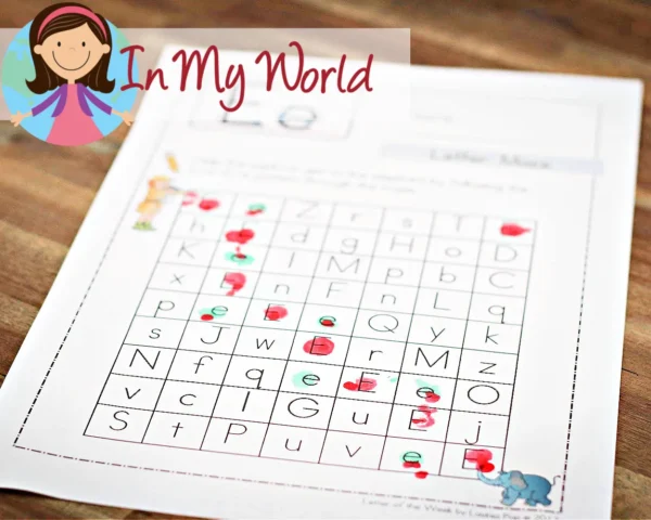 Preschool Letter of the Week E Alphabet Printables. Alphabet Maze