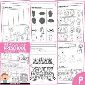 All About Preschool Worksheets and Activites | Kindergarten