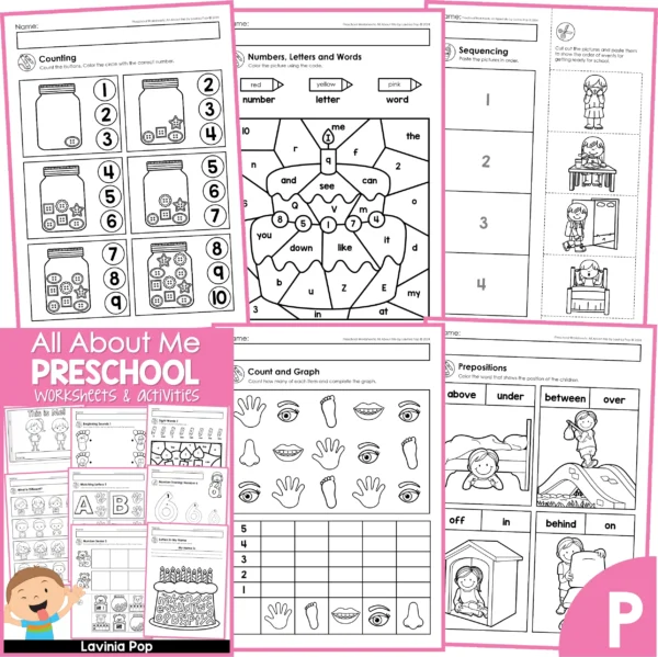 All About Preschool Worksheets and Activites | Kindergarten