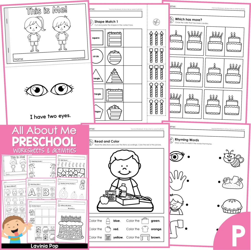All About Preschool Worksheets and Activites | Kindergarten