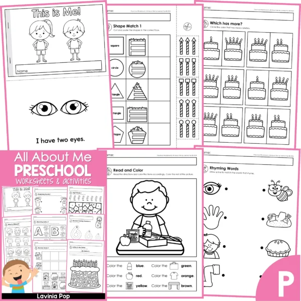 All About Preschool Worksheets and Activites | Kindergarten