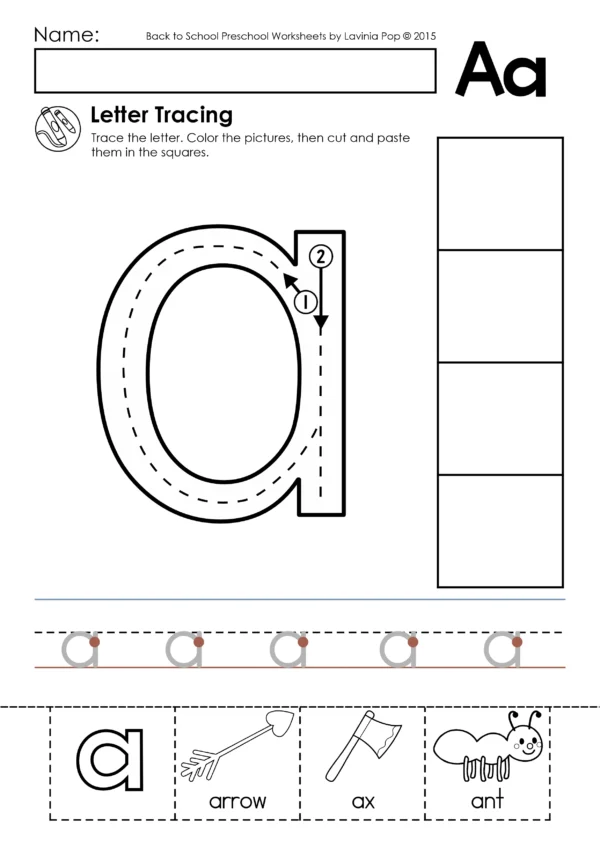 Alphabet Tracing Practice Worksheets | Upper and Lower Case Letters