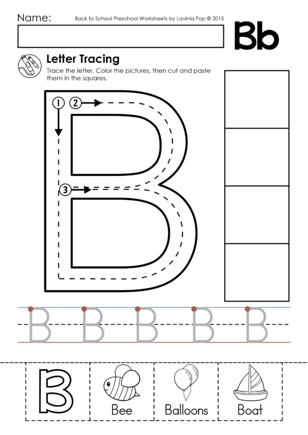 Alphabet Tracing Practice Worksheets | Upper and Lower Case Letters