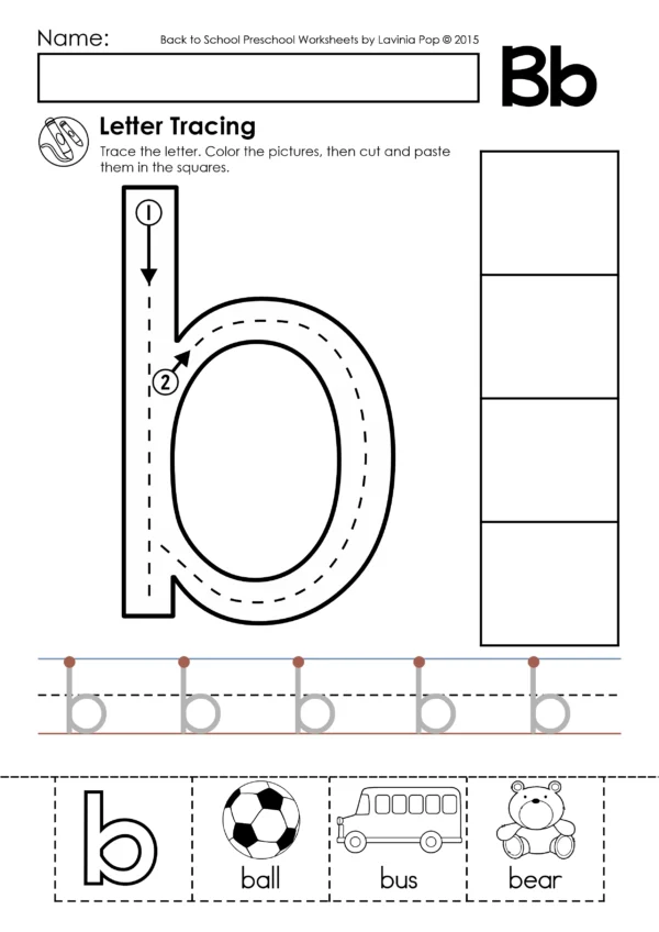 Alphabet Tracing Practice Worksheets | Upper and Lower Case Letters