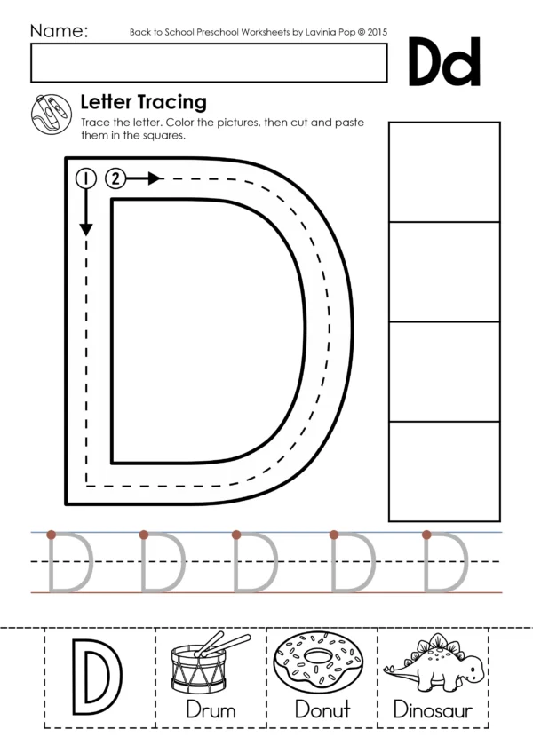 Alphabet Tracing Practice Worksheets | Upper and Lower Case Letters