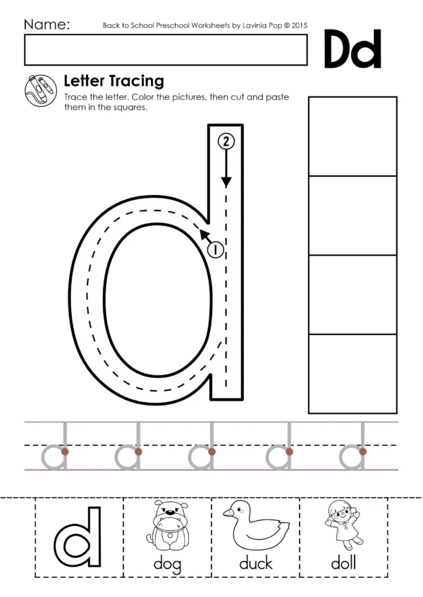 Alphabet Tracing Practice Worksheets | Upper and Lower Case Letters