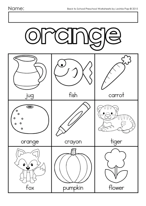 Colors Coloring Pages | Preschool & Kindergarten