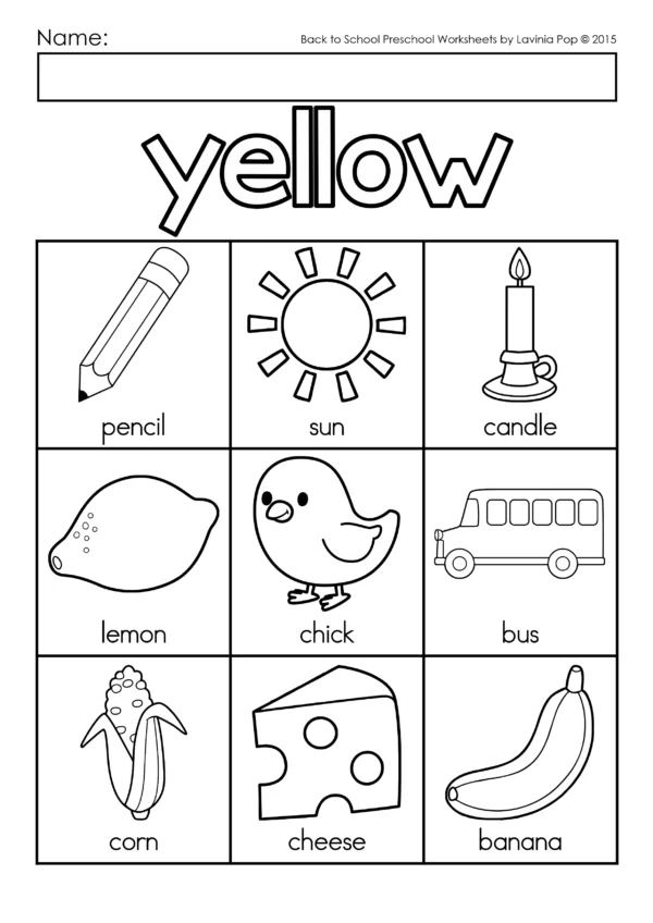 Colors Coloring Pages | Preschool & Kindergarten