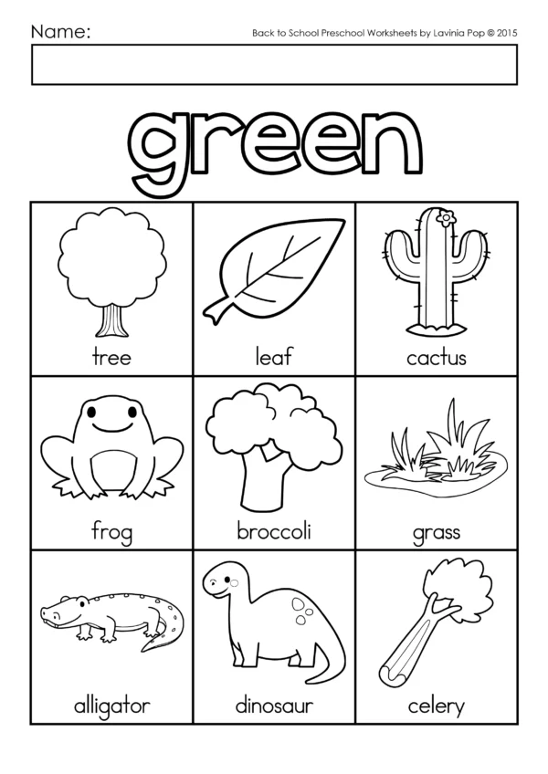 Colors Coloring Pages | Preschool & Kindergarten