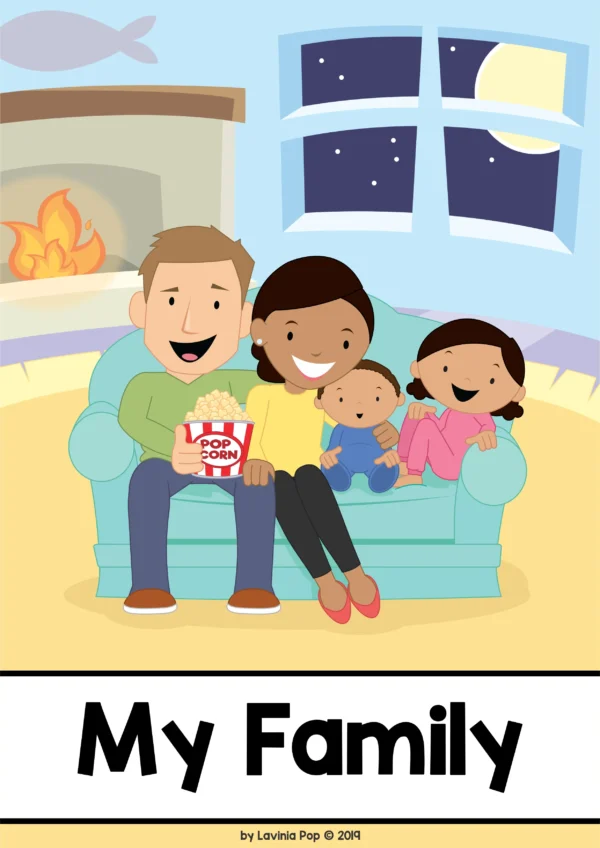 My Family | Family Themed Word Wall packet for learning new vocabulary and writing centers