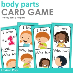 I Have Who Has Body Parts Card Game