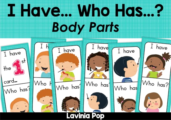 I Have Who Has Body Parts Card Game