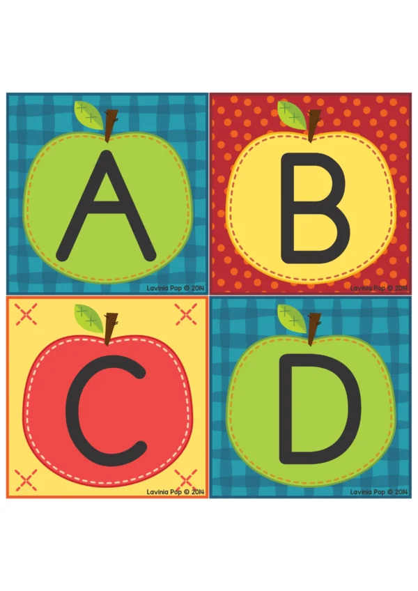 Farm Literacy Center Activities for Kindergarten. Apple Capital Letters