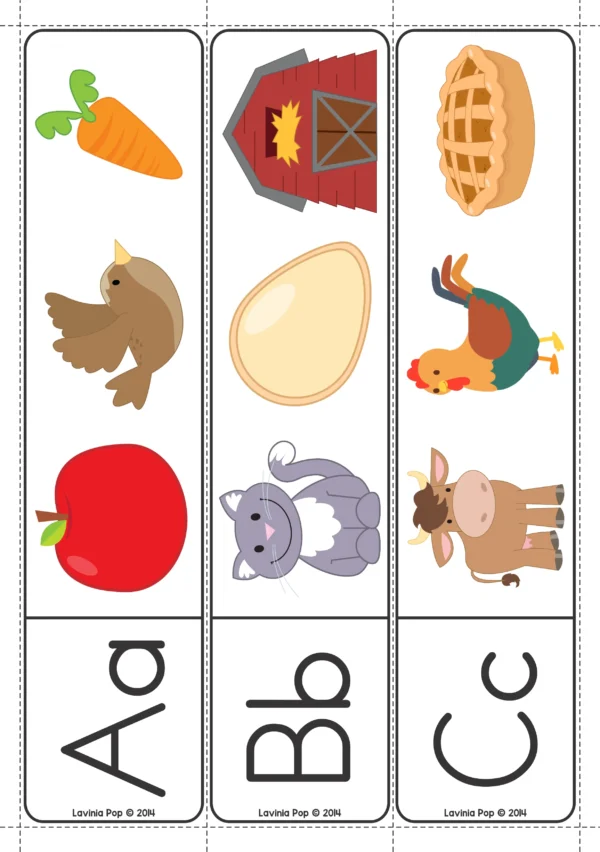 Farm Literacy Center Activities for Kindergarten. Beginning Sounds