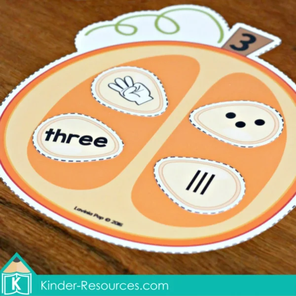 Pumpkin Seeds Number Sense Activity | Autumn Math Center for Preschool and Kindergarten