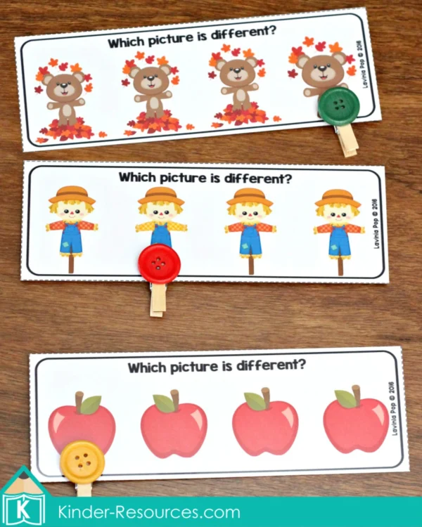 Autumn Pattern and Sequence Activities | Printable Centers for Preschool and Kindergarten