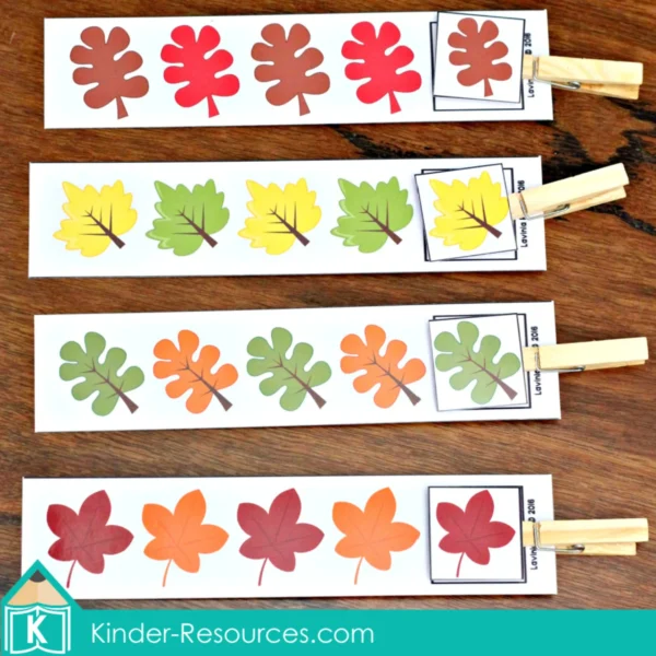 Autumn Pattern and Sequence Activities | Printable Centers for Preschool and Kindergarten