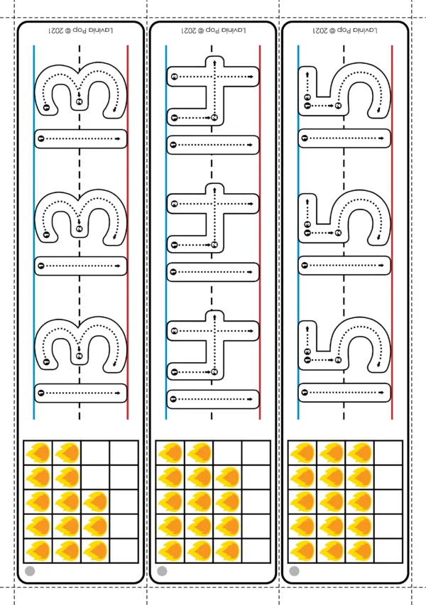 Firefighter Number Tracing Printable Activity | Math Center for Kindergarten