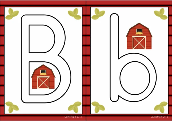 Farm Alphabet and Word Play Dough Mats