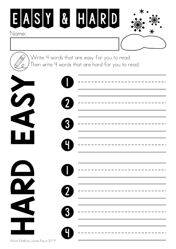 Weather Word Wall packet for learning new vocabulary | Writing Centers