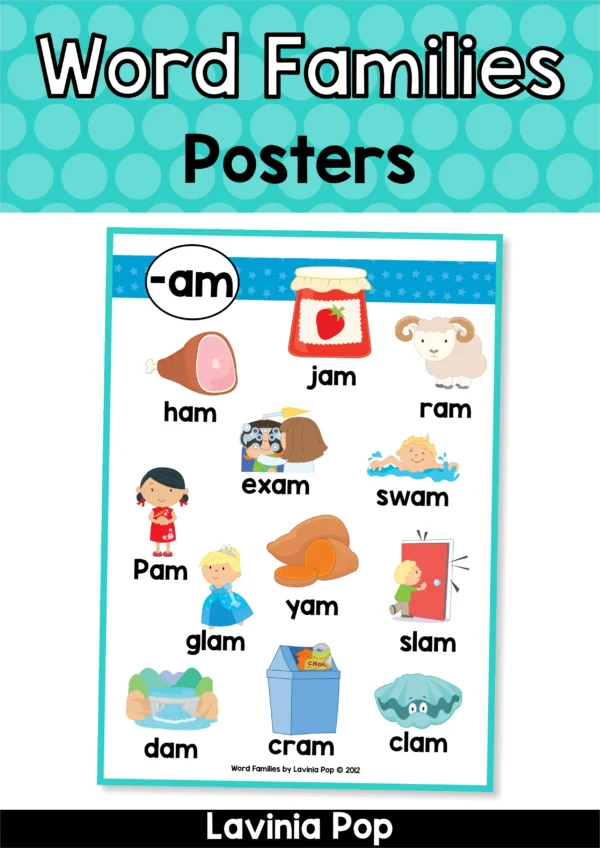 Word Family Posters | CVC and CCVC words