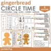 Gingerbread Preschool Unit | Circle Time Printables and Activities