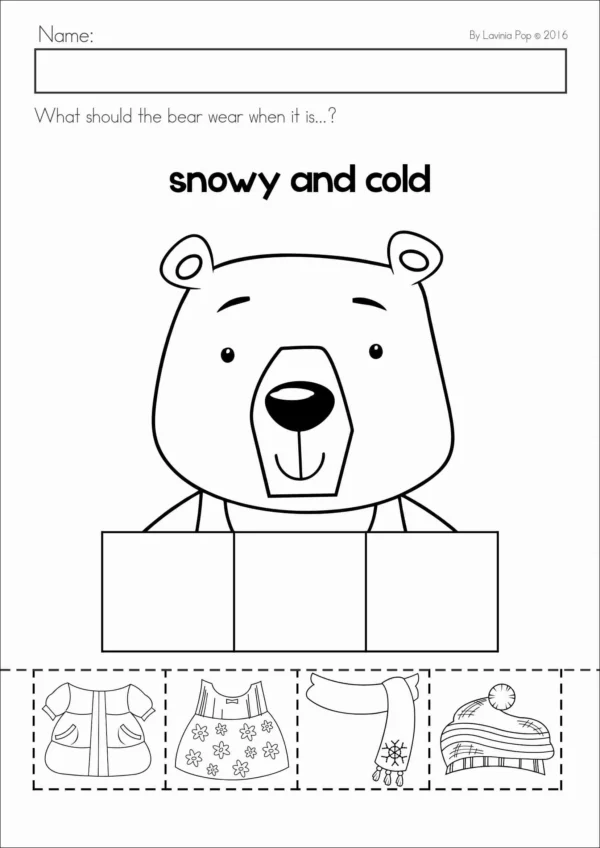 Weather for Preschool and Kindergarten | Printable Worksheets and Activities