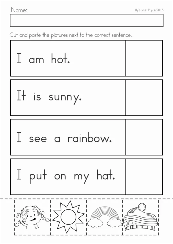 Weather for Preschool and Kindergarten | Printable Worksheets and Activities