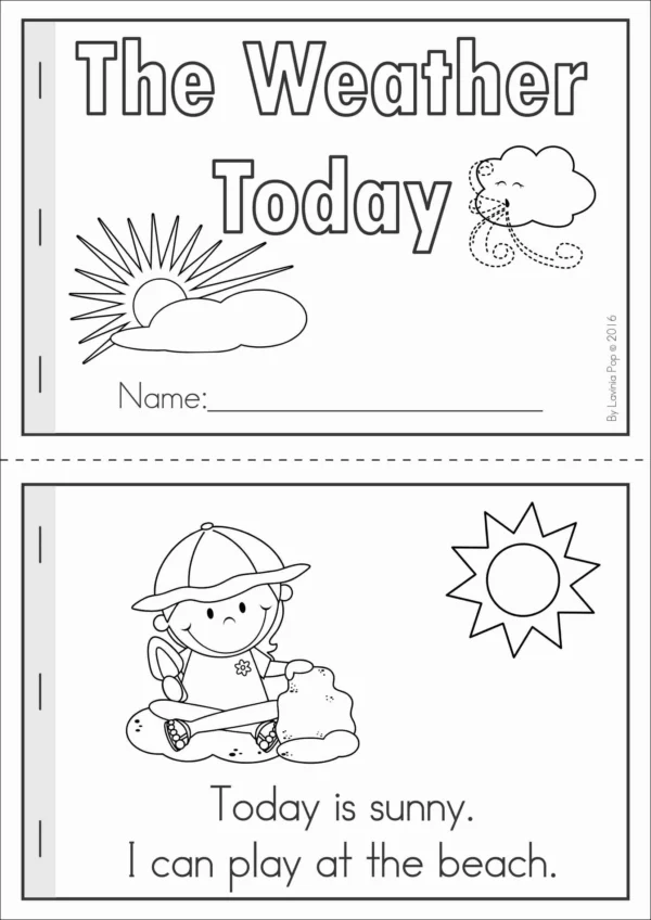 Weather for Preschool and Kindergarten | Printable Worksheets and Activities