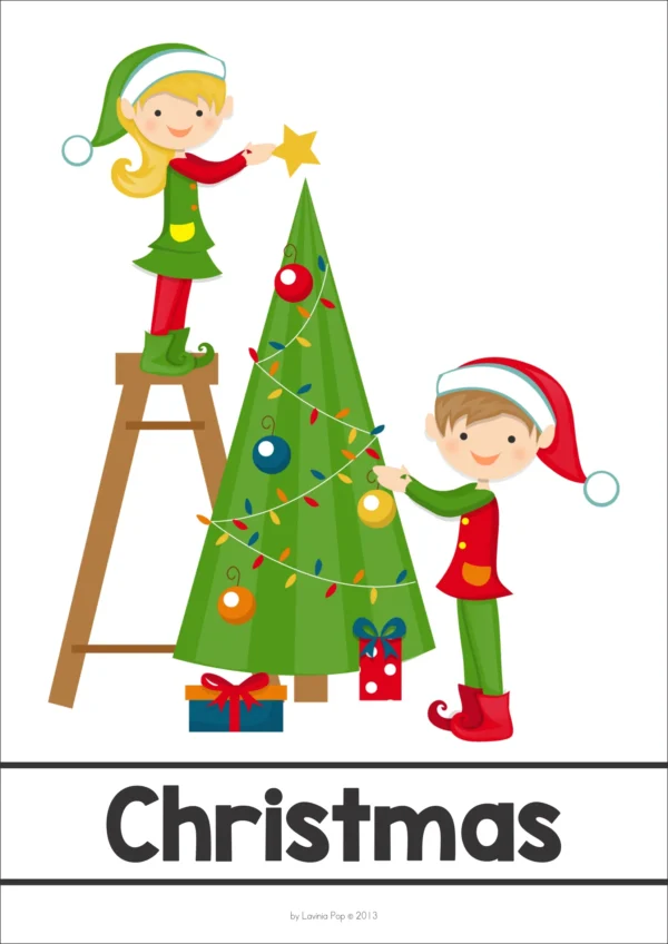 Christmas Word Wall packet for learning new vocabulary | Writing Centers