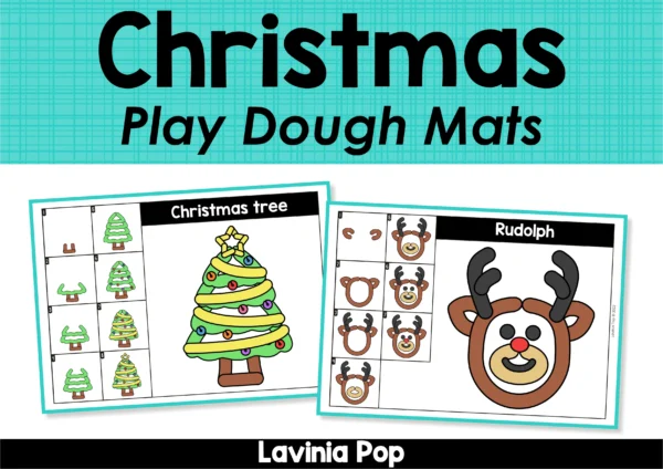 Christmas Play Dough Mats | Printable Activity for Preschool