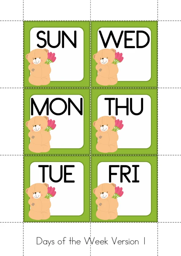 February Calendar Time Cards Pocket Chart | Number Cards, Days of the Week, Season