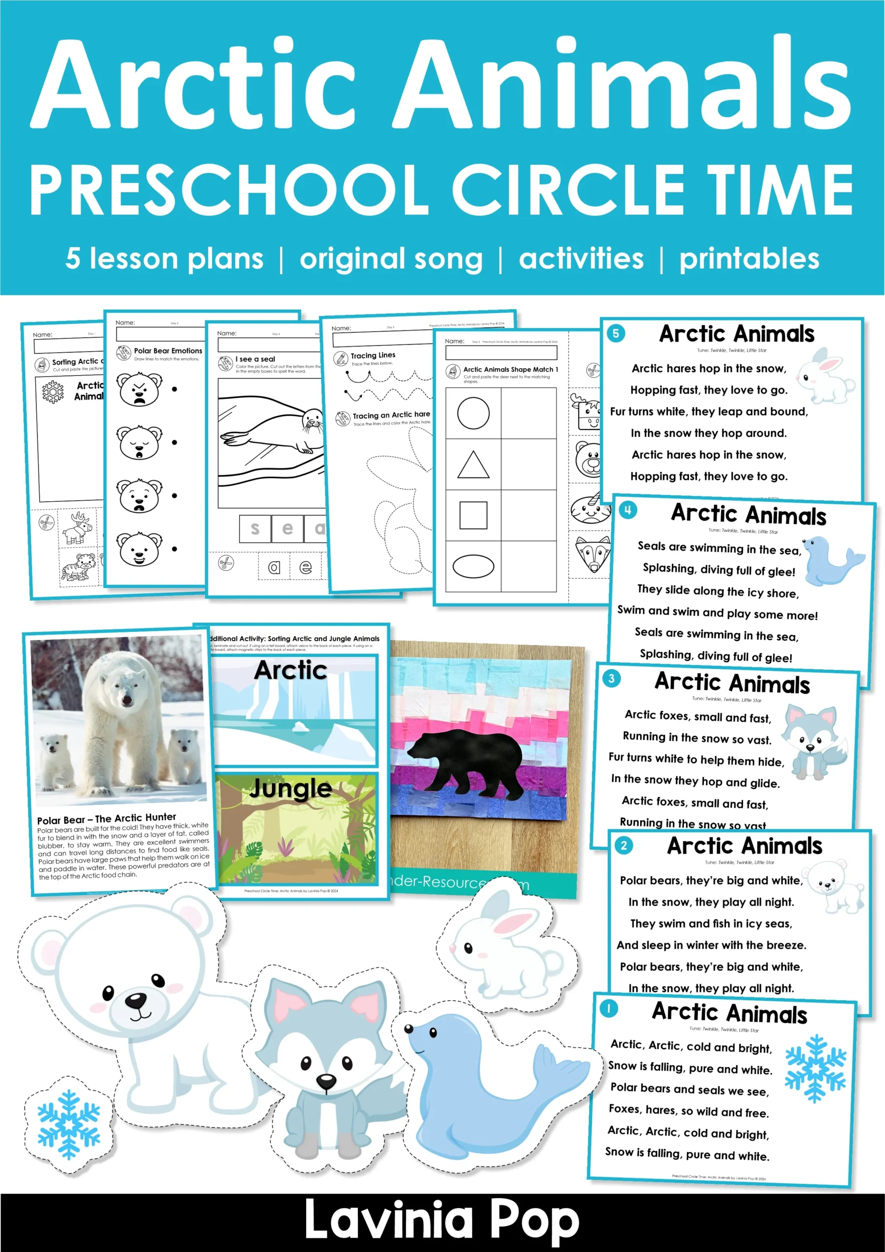 Arctic Animals Preschool Circle Time Plan